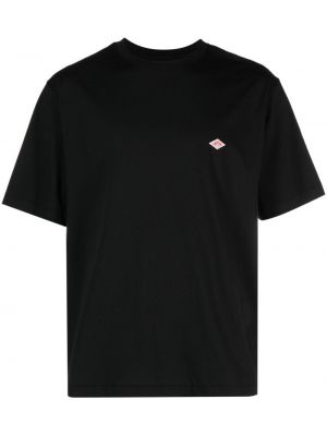 Bavlnené tričko s potlačou Danton čierna