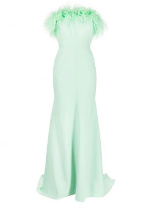 Вечерна рокля с пера Jenny Packham зелено