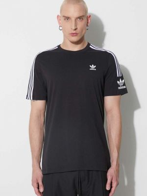 Bavlněné tričko Adidas Originals černé