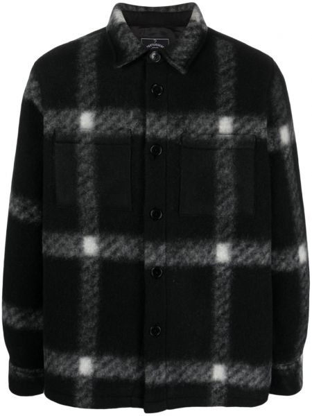 Klassisk flannel kontrolleret skjorte Portuguese Flannel sort