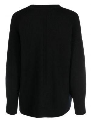 Vilnas džemperis ar apaļu kakla izgriezumu Cfcl melns
