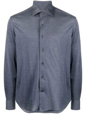 Camicia di cotone Corneliani blu