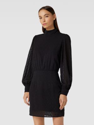 Sukienka mini ze stójką Esprit czarna