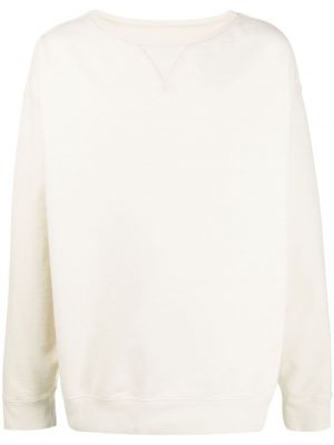 Oversize sweatshirt mit rundem ausschnitt Maison Margiela weiß