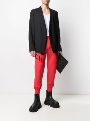 Sportovní kalhoty s výšivkou Givenchy červené