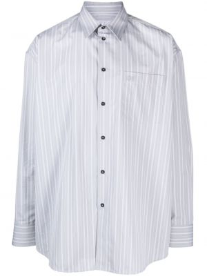 Oversize памучна риза Off-white