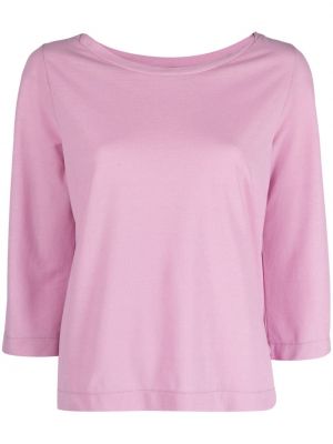 Памучна тениска Zanone розово