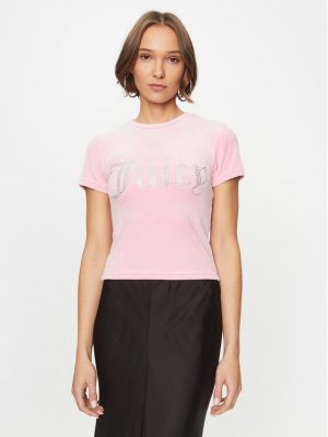 Priliehavé tričko Juicy Couture ružová