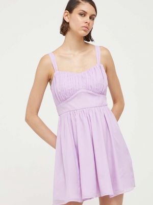 Mini haljina Abercrombie & Fitch ljubičasta