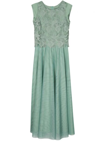 Μάξι φόρεμα με δαντέλα D.exterior πράσινο