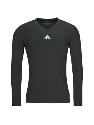 Tričko s dlouhým rukávem s dlouhými rukávy Adidas černé