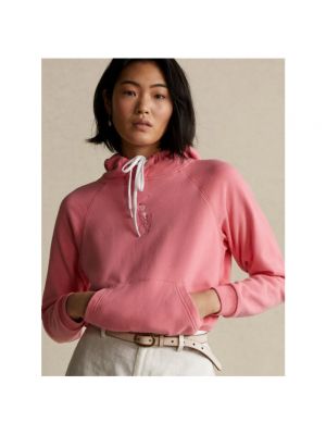 Bluza z kapturem Polo Ralph Lauren różowa