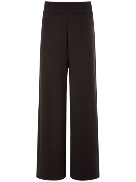 Pantalones bootcut de neopreno Max Mara negro