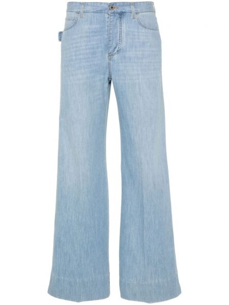 Jeans plissées Bottega Veneta bleu