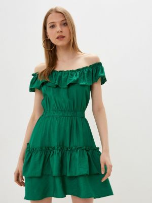 Хлопковое платье Fresh Cotton, зеленое