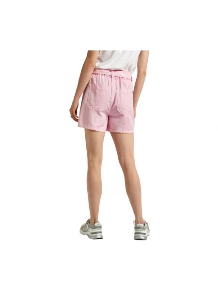 Pantalones cortos vaqueros de cintura alta Pepe Jeans rosa