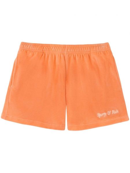 Bombažne kratke hlače Sporty & Rich oranžna