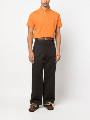 Polo krekls ar izšuvumiem Etro oranžs
