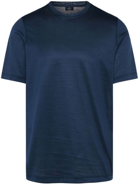 Einfarbige t-shirt Barba blau