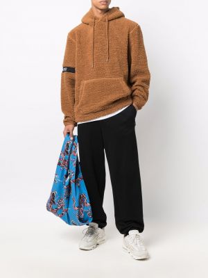 Fleece hoodie Daily Paper braun