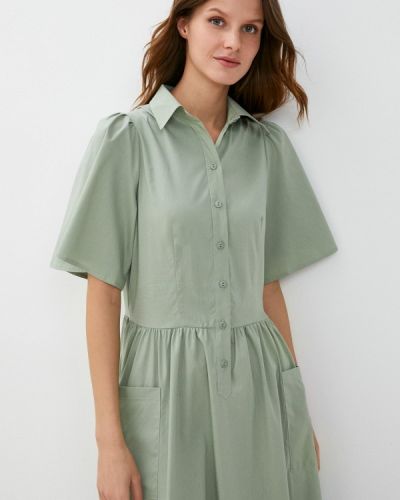 Платье-рубашка Tantino зеленое