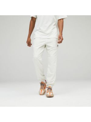 Pantalon de sport en coton New Balance blanc