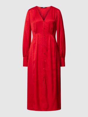 Sukienka midi żakardowa Karl Lagerfeld czerwona