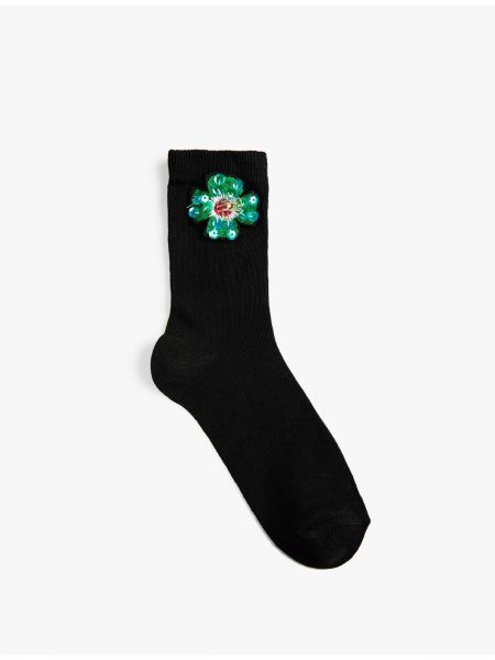 Květinové ponožky s výšivkou Koton