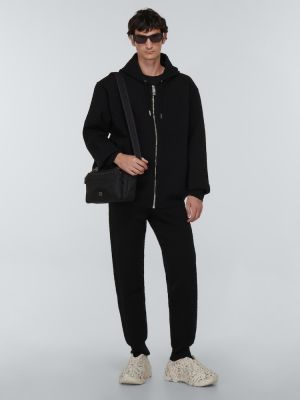 Pantaloni sport din jacard Givenchy negru