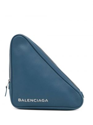 Borse pochette con stampa Balenciaga Pre-owned blu