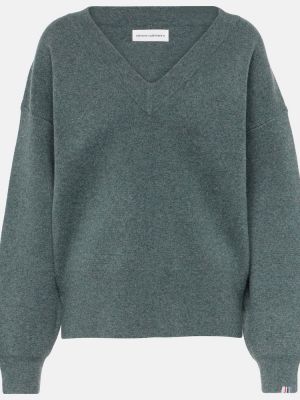 Jersey de lana de cachemir de tela jersey Extreme Cashmere gris