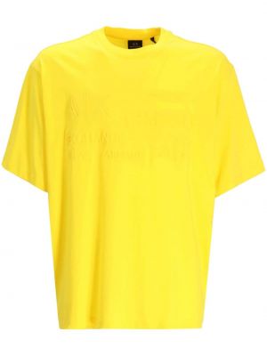 Памучна тениска Armani Exchange жълто