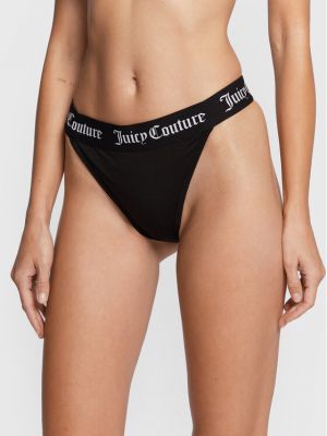 Tanga taille haute Juicy Couture noir