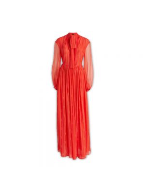 Sukienka długa Rochas czerwona