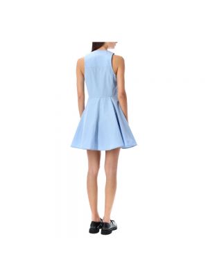 Mini vestido de algodón Ami Paris azul