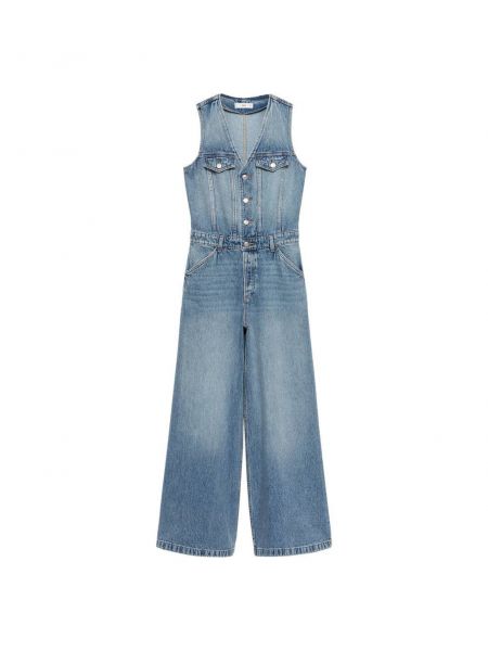 Denim jumpsuit Mango blå