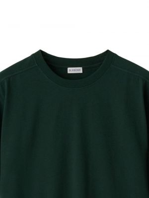 Bavlněné tričko Burberry zelené