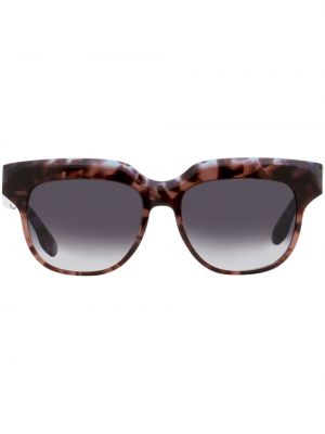 Victoria Beckham Eyewear lunettes de soleil VB604S à monture ronde - Marron