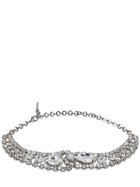 Choker med kristaller Alessandra Rich silver