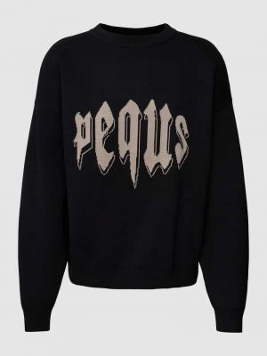 Dzianinowy sweter Pequs czarny
