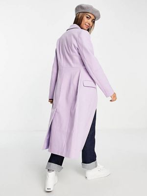 Пальто Miss Selfridge фиолетовое