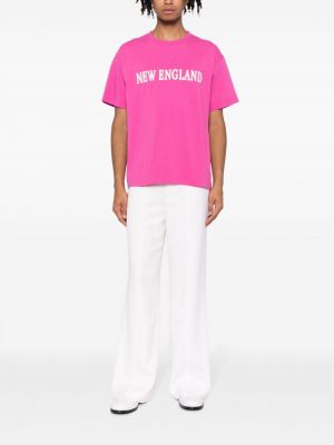 Kokvilnas t-krekls Bode rozā