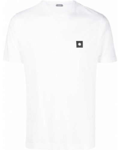 T-shirt aus baumwoll Zanone weiß