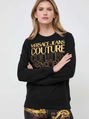 Pamučna vesta Versace Jeans Couture crna