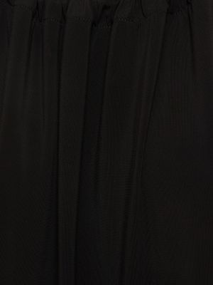Rochie midi din viscoză din jerseu Max Mara negru