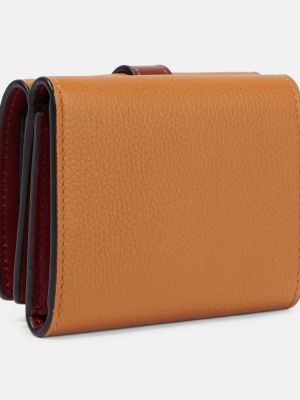 Kožená peňaženka Loewe hnedá