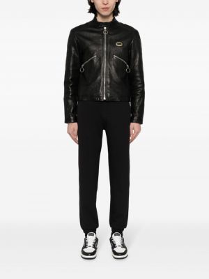 Medvilninės sportinės kelnes Karl Lagerfeld juoda