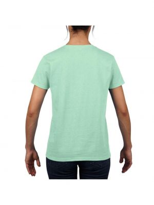 Хлопковая базовая футболка с коротким рукавом Gildan зеленая