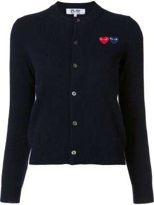 Cárdigan con corazón Comme Des Garçons Play azul