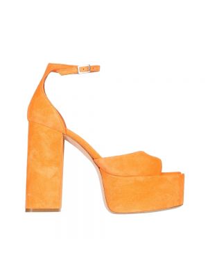Chaussures de ville à plateforme Paris Texas orange
